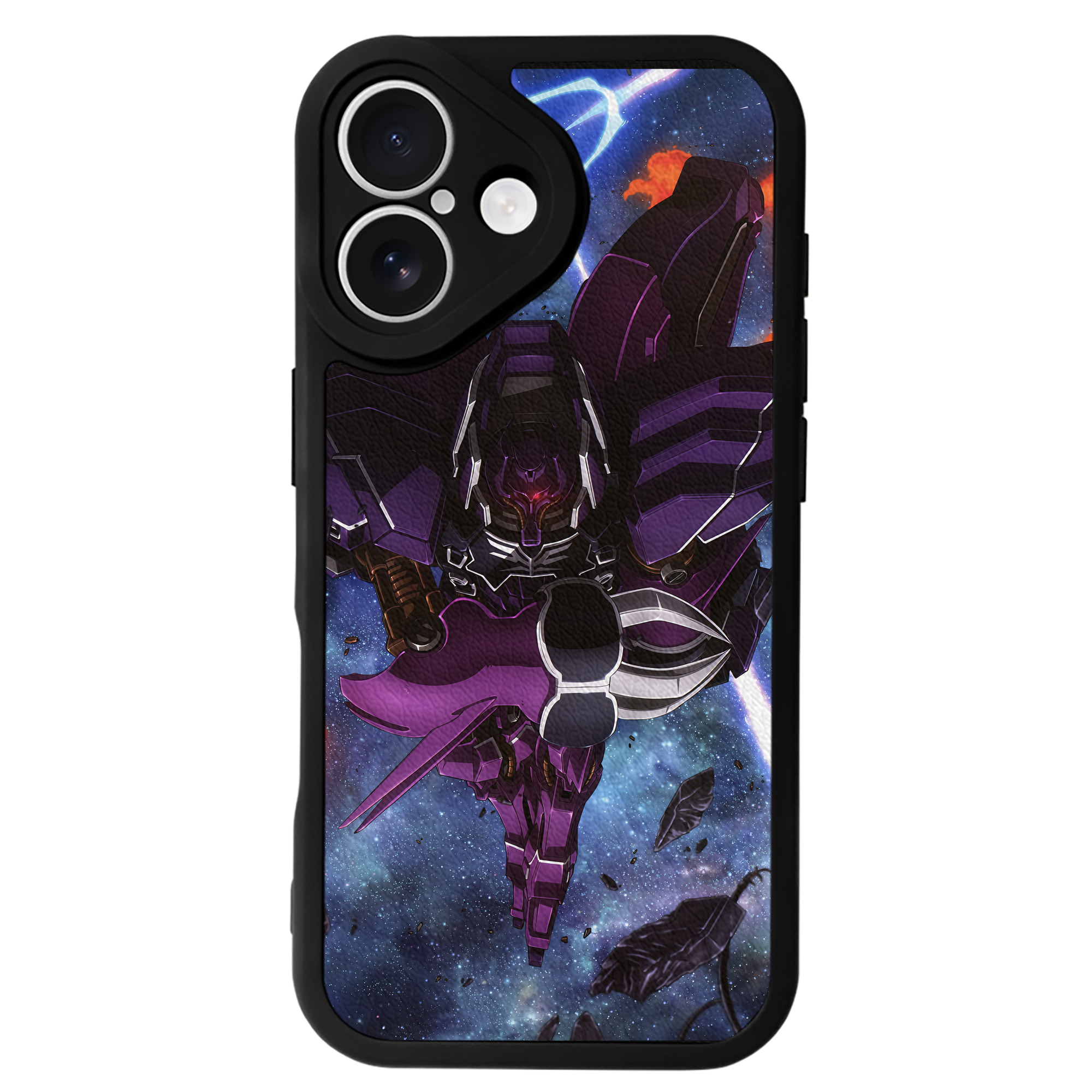 （画像用） 機動戦士ガンダム Mobile Suit Gundam 【iPhone 16シリーズ対応】シリコンスマホケース（レザー調） 材質：シリコン